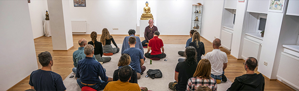 [Banner] Bratislava Buddhist center - common meditation