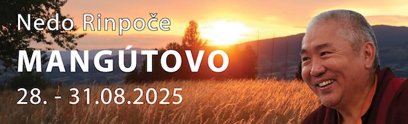 [Banner] Letný kurz na Mangútove s Nedom Rinpočhem, 29.8.-31.8.2025