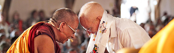 [Banner] Lama Ole and Sherab Gylatsen Rinpoche