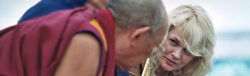 [Banner] Lopon Tsechu Rinpoche and Hannah Nydahl